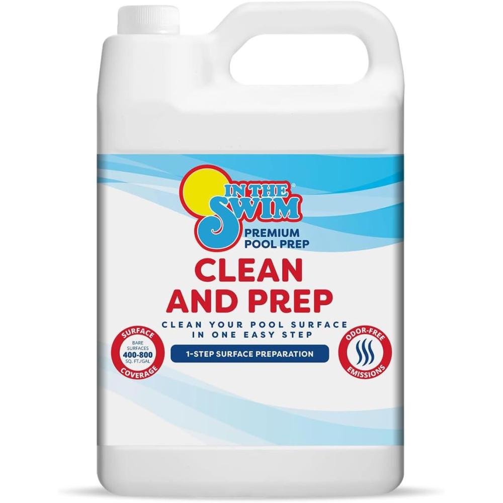 imageIn The Swim Clean and Prep  Pool Surface Cleaner  Removes Oil Dirt Salt and Minerals  1 Gallon