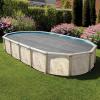 In The Swim 21′ x 41′ Ultra Silver Oval Solar Pool Cover 16 Mil for Solar Heating Above Ground Pools and Inground Pools(16 x 32)