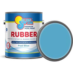 In The Swim Synthetic Rubber-Base Pool Paint – Pool Blue 1 Gallon