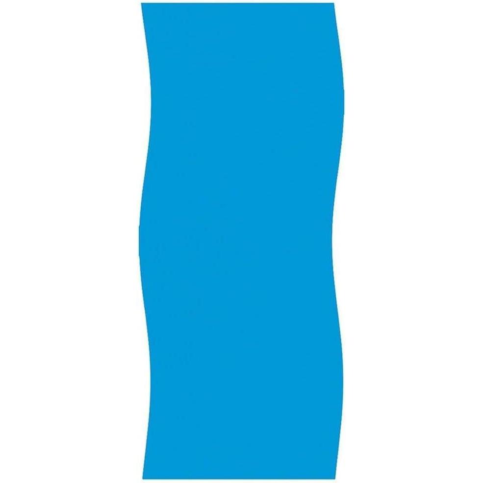 imageIn The Swim 27 Round 20 Mil Overlap Pool Liner for Above Ground Swimming Pools  Swirl Bottom Design  4852 Inch Wall Height30 milSolid Blue