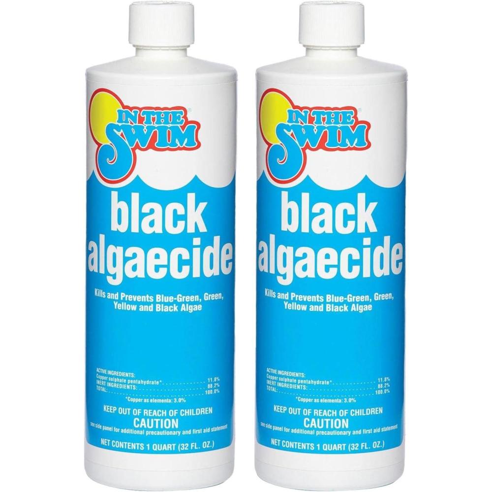 imageIn The Swim Black Algaecide  Eradicates Black Algae in Swimming Pools  Copper Sulfate Pentahydrate  1 Quart2Pack