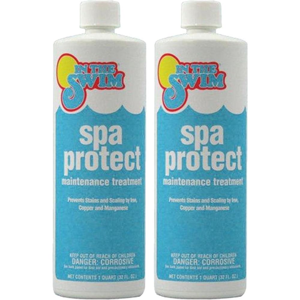 imageIn The Swim Spa Protect Mineral Stain Remover for Spas and Hot Tubs  1 Quart2Pack