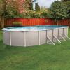 In The Swim 15′ x 30′ Oval Above Ground Swimming Pool – Freestyle Package – Featuring: Sand Filter, Pump System and A-Frame Ladder