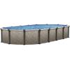 In The Swim 15’x 24′ Oval Above Ground Swimming Pool – Epic Package – Featuring: Sand Filter, Pump System and A-Frame Ladder