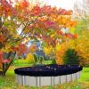 In The Swim 20′ x 40′ Rectangle Leaf Net Cover for Inground Swimming Pools – Removes Leaves, Sticks, and Small Debris from Your Winter Cover(Oval)
