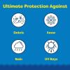 In The Swim Swimming Pool Winterization Bundle: Includes a 24′ Round Economy Swimming Pool Winter Cover, 15k Gallon Pool Winter Closing Kit, and 4’x4′ Air Pillow