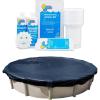 imageIn The Swim Closing Bundle 18 Round Economy Pool Cover and 75K Gallon Winter Closing Kit