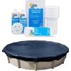 imageIn The Swim Closing Bundle 24 Round Economy Pool Cover and 15K Gallon Winter Closing Kit