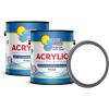 In The Swim Non-Slip Acrylic Swimming Pool Paint – White – for Smooth, Bare Cement Surfaces, Previously Acrylic Coating, or Rubber Base Paint Coating – 1 Gallon – 2-Pack