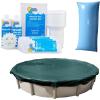In The Swim Swimming Pool Winterization Bundle: Includes a 28′ Round Polar Plus Swimming Pool Winter Cover, 7.5k Gallon Pool Winter Closing Kit, and 4’x8′ Air Pillow
