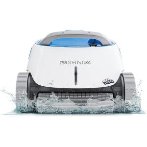Dolphin Proteus DX5i Wi-Fi Automatic Robotic Pool Vacuum Cleaner, Wall Climbing, Waterline Scrubber Brush, Ideal for In-Ground Pool up to 50 FT in Length(Proteus DX4)