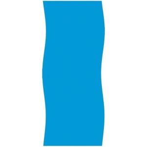 In The Swim 15 x 30 Oval 20 Mil Overlap Pool Liner for Above Ground Swimming Pools – 48/52 Inch Wall Height – All Swirl Design(20 mil-Solid Blue)