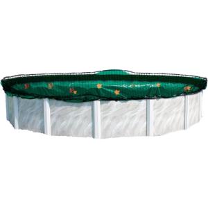 In The Swim 20′ x 40′ Rectangle Leaf Net Cover for Inground Swimming Pools – Removes Leaves, Sticks, and Small Debris from Your Winter Cover(Round)
