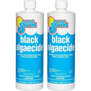 In The Swim Black Algaecide – Eradicates Black Algae in Swimming Pools – Copper Sulfate Pentahydrate – 1 Quart(2-Pack)