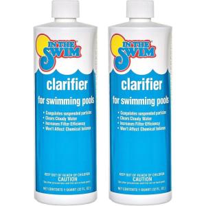In The Swim Clarifier for Above Ground and Inground Swimming Pools – Coagulates Debris to Clear Swimming Pool Water – Increases Filter Efficiency – 1 Gallon(2-Pack (1 Quart))