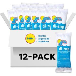 In The Swim Premium 3-in-1 Pool Shock – Di-Zap Contains Dichlor, Algaecide, and Stabilizer – 12 x 1 lb. Bags(12 x 1 Pound)