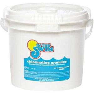 In The Swim Sodium Dichlor Chlorine Shock Granules for Sanitizing Swimming Pools – Fast Dissolving, pH Balanced Sanitizer – 56% Available Chlorine, 99% Sodium-Dichlor – 40 Pound(10 Pound)