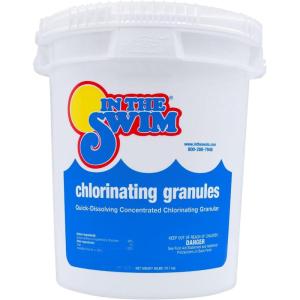 In The Swim Sodium Dichlor Chlorine Shock Granules for Sanitizing Swimming Pools – Fast Dissolving, pH Balanced Sanitizer – 56% Available Chlorine, 99% Sodium-Dichlor – 40 Pound(40 Pound)