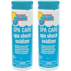 In The Swim Spa & Hot Tub Care Chlorine-Free, Odor-Reducing Shock-Oxidizer for Spas and Hot Tubs – 2 Pounds for Fresh, Invigorating Water(2-Pack)