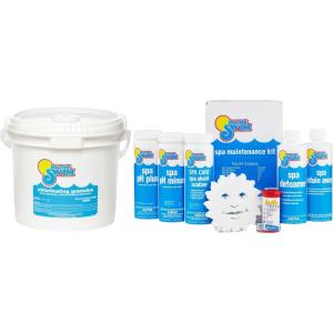 In The Swim Spa and Hot Tub Maintenance Kit and Sodium Dichlor Chlorine Shock-Oxidizer Bundle – All-in-One Solution for Sanitizing Spa and Hot Tubs