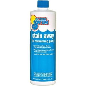 In The Swim Super Stain Away – The Ultimate Swimming Pool Stain Remover – Prevents Stains, Scaling, and Build-Up in Swimming Pools – 1 Quart(Standard)