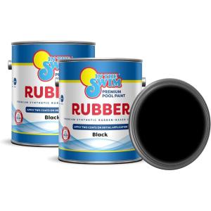 In The Swim Synthetic Rubber-Base Pool Paint – Black 1 Gallon – 2-Pack
