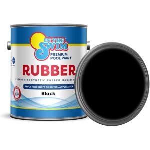 In The Swim Synthetic Rubber-Base Pool Paint – Black 1 Gallon