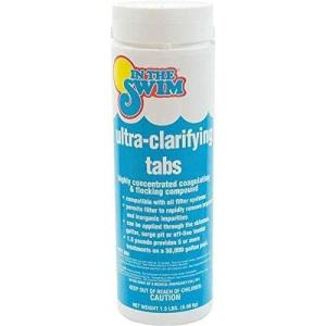 In The Swim Ultra Clarifying Tabs – Sand Filter, D.E. Filter, Cartridge Filter – 1.5 Pounds