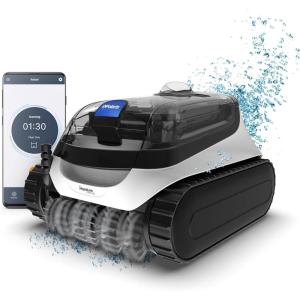 Polaris PCX 868 iQ Smart Robotic Pool Cleaner for In-Ground Pools up to 50ft, Smart App Control, Large Filter Canister, and Easy Lift Removal System