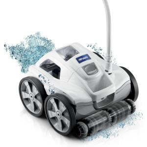 Polaris Quattro P40 Pressure Side Pool Cleaner for All In-Ground Pool Surfaces, Large-Capacity Dual Filtration Canister, 31′ Hose & Transparent Lid to View Debris