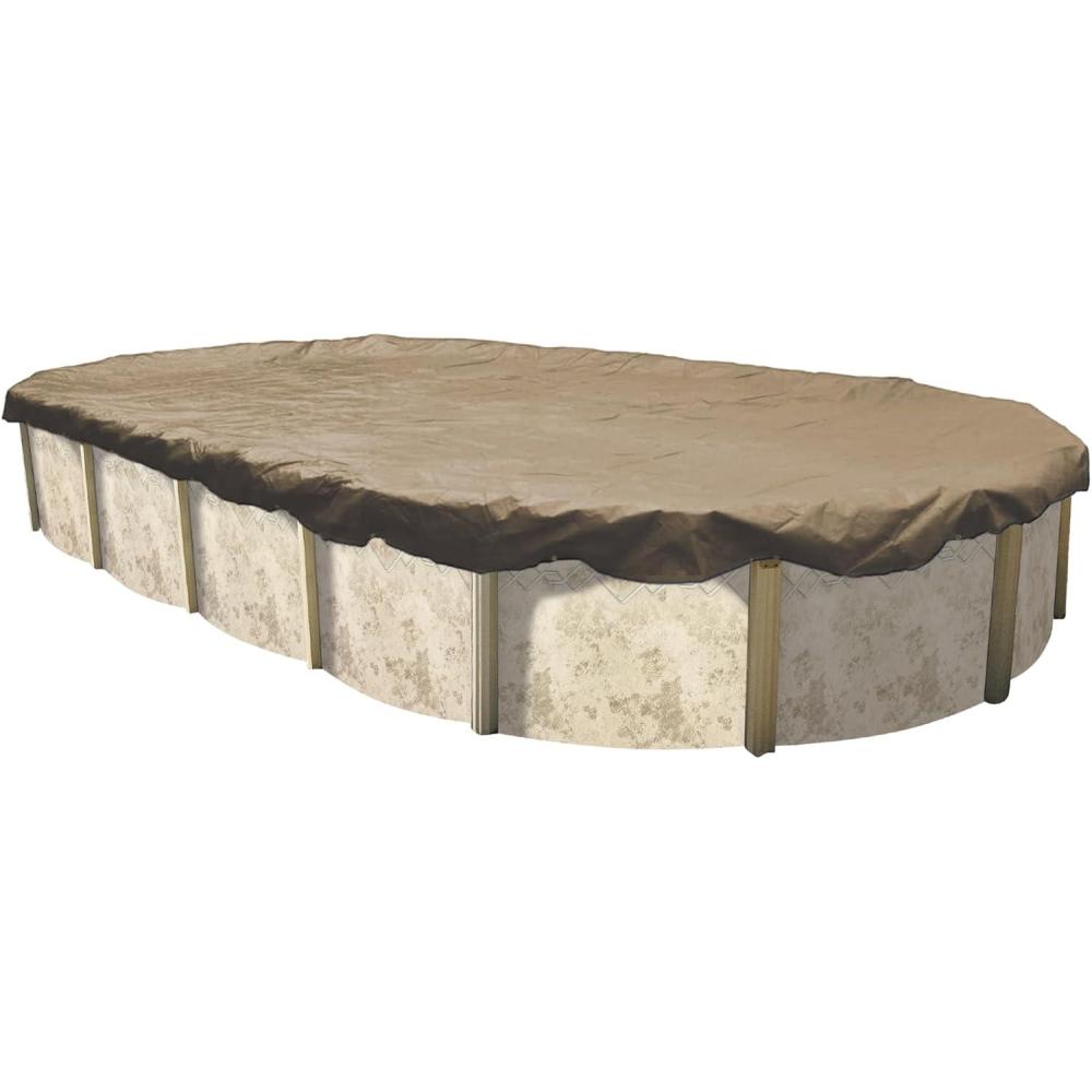 imageIn The Swim 15 x 30 Oval Above Ground Winter Cover  Super Polar Plus  16 Year  12 x 12 Scrim  Winch and Cable Included21 x 41