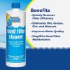 In The Swim Liquid Sand Filter Cleaner – Fast-Acting Concentrated Formula for Improved Pool Water Filtration – 1 Quart(Single)