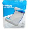 In The Swim Star Striped Inflatable Square Hammock – Red, White, and Blue Pool Float – Comfortable Backrest and Armrests, Perfect for Travel(Blue Wave)