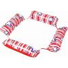 In The Swim Star Striped Inflatable Square Hammock – Red, White, and Blue Pool Float – Comfortable Backrest and Armrests, Perfect for Travel(Red-White-Blue)