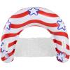 In The Swim Stars and Stripes Inflatable Sun Chair Pool Float – 48″ Patriotic American Flag Lounge Float with Backrest – Oversized Red, White & Blue Pool Chair