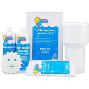 In The Swim Basic Pool Closing Kit and Shock Bundle – Winterizing Chemicals and Cal-Hypo Granular Sanitizer for Above Ground and In-Ground Pools – Up to 7,500 Gallons(Kit Only)