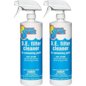 In The Swim DE Filter Cleaner – Removes Oil and Grease from Your Filter Element – 1 Quart(2-Pack)