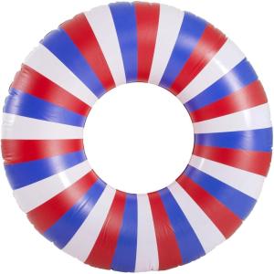 In The Swim Exploded Floral Inflatable Tube Pool Float – 48-Inch Oversized Floral Swim Ring – Bold & Colorful Design, Durable PVC(USA)