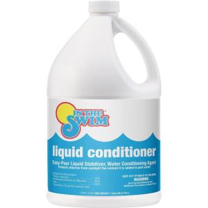 In The Swim Liquid Conditioner – Fast-Dissolving, pH-Neutral Stabilizer for Long-Lasting Water Chemistry Protection – 1 Gallon – 4 Pack(Single (1 Gallon))