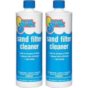 In The Swim Liquid Sand Filter Cleaner – Fast-Acting Concentrated Formula for Improved Pool Water Filtration – 1 Quart(2-Pack)