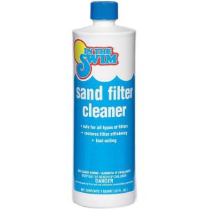 In The Swim Liquid Sand Filter Cleaner – Fast-Acting Concentrated Formula for Improved Pool Water Filtration – 1 Quart(Single)