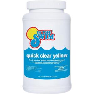 In The Swim Quick Clear Yellow – Turn Your Pool Water from Yellow and Cloudy to Sparkling Blue – 4 Pound