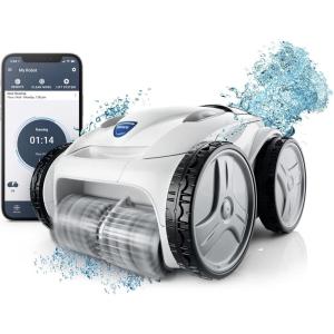 Polaris P965iQ Sport Robotic Pool Cleaner, Automatic Vacuum for InGround Pools up to 60ft, Smart App, WiFi, Amazon Alexa, 70ft Swivel Cable w/Strong Suction & Easy Access Filter Canister