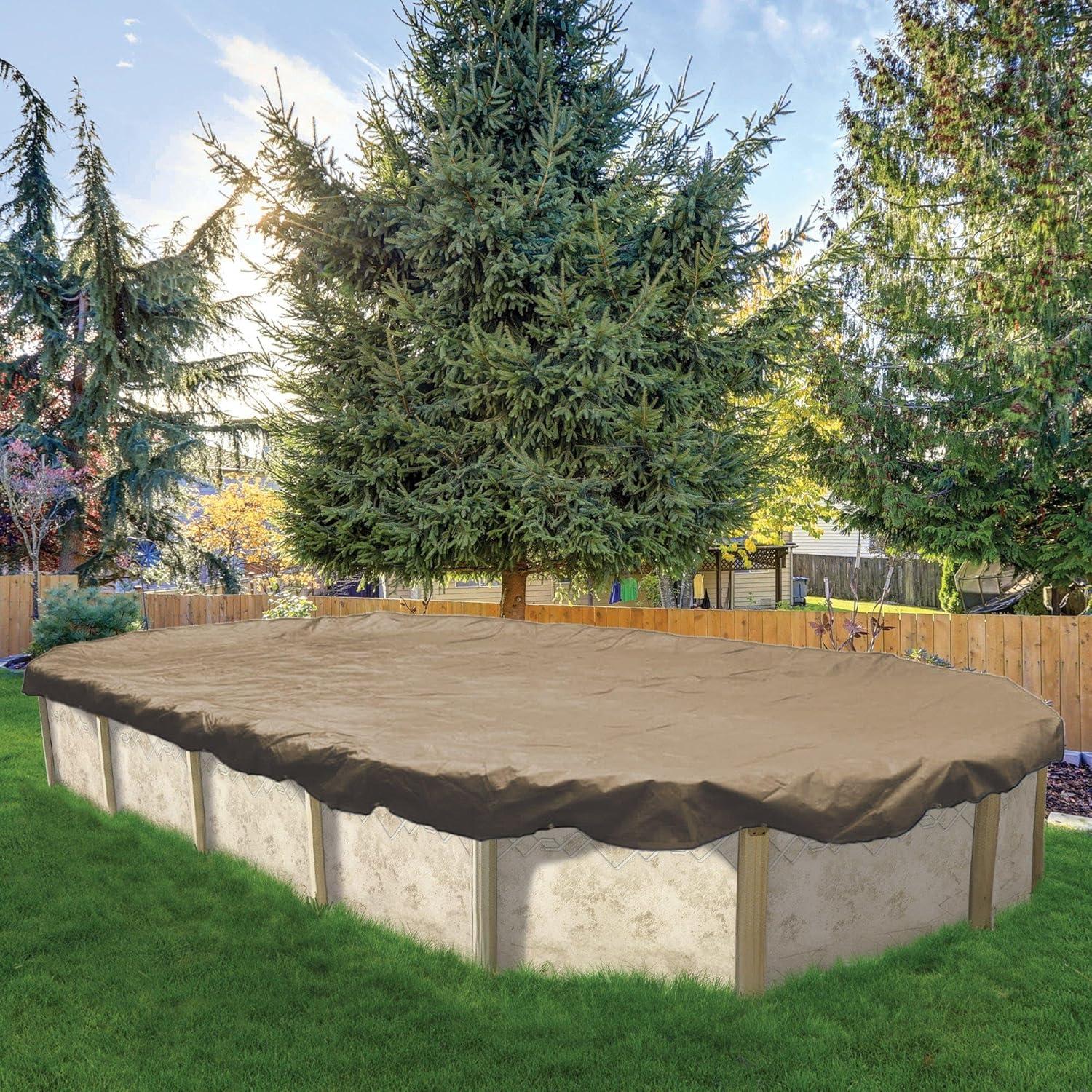 imageIn The Swim 10 x 15 Oval Above Ground Winter Cover Economy 8 Year 7 x 7 Scrim Winch and Cable Included15 x 30