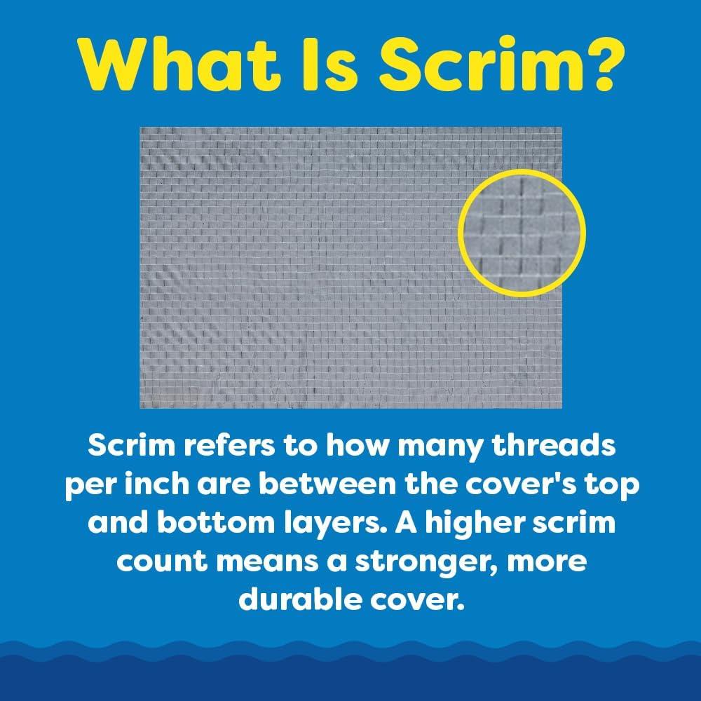 imageIn The Swim 10 x 15 Oval Above Ground Winter Cover Economy 8 Year 7 x 7 Scrim Winch and Cable Included16 x 25