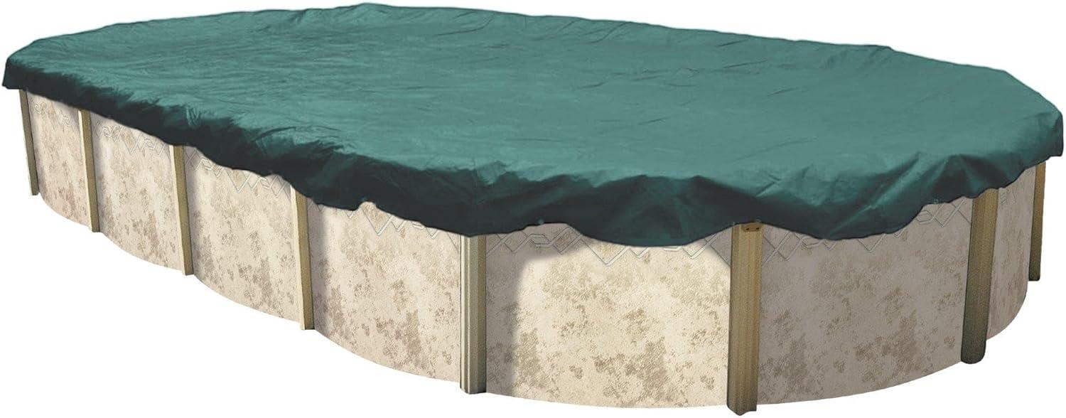 imageIn The Swim 10 x 15 Oval Above Ground Winter Cover Economy 8 Year 7 x 7 Scrim Winch and Cable Included16 x 25