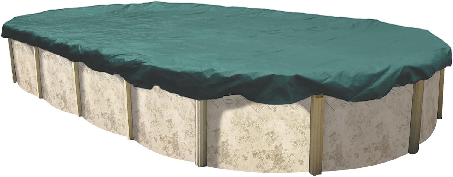 imageIn The Swim 10 x 15 Oval Above Ground Winter Cover Economy 8 Year 7 x 7 Scrim Winch and Cable Included18 x 34