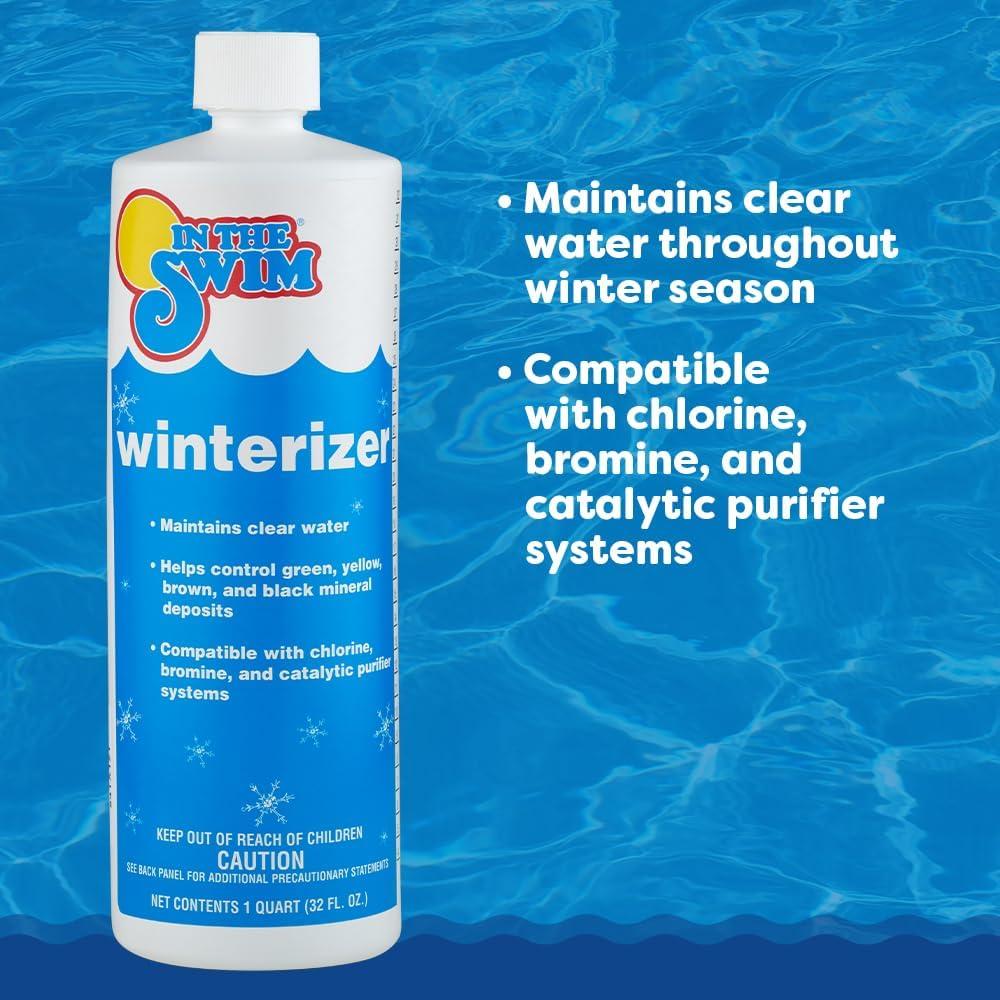 imageIn The Swim Saltwater Pool Closing Kit Winterizing Chemicals for Above Ground and InGround Saltwater Pools Up to 7500 GallonsDeluxe