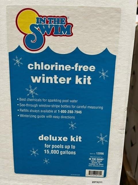 imageIn The Swim Saltwater Pool Closing Kit Winterizing Chemicals for Above Ground and InGround Saltwater Pools Up to 7500 GallonsDeluxe