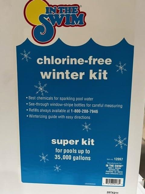 imageIn The Swim Saltwater Pool Closing Kit Winterizing Chemicals for Above Ground and InGround Saltwater Pools Up to 7500 GallonsSuper